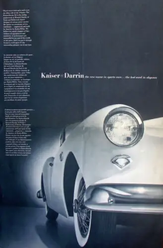 Kaiser Darrin 161 Modellprogramm 1953 Automobilprospekt (10652)