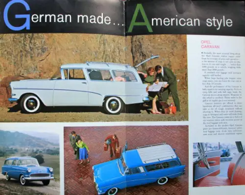 Opel Rekord Modellprogramm 1958 Automobilprospekt (10654)