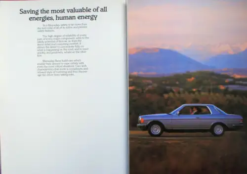 Mercedes-Benz 230 CE - 280 CE Modellprogramm 1983 Automobilprospekt (10657)