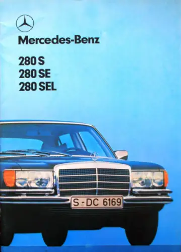 Mercedes-Benz 280 S - SEL Modellprogramm 1978 Automobilprospekt (10659)