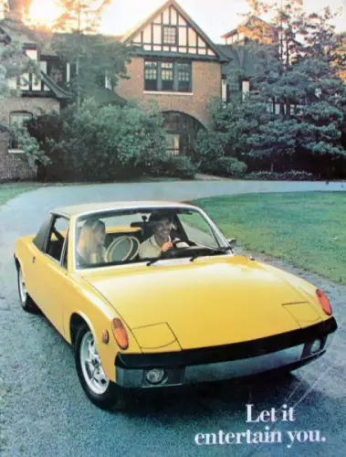Porsche 914 Modellprogramm 1973 Automobilprospekt (10665)