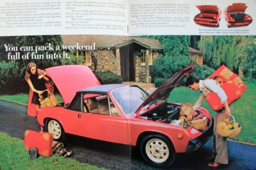 Porsche 914 Modellprogramm 1973 Automobilprospekt (10665)