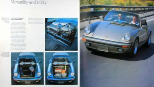 Porsche 911 Carrera Modellprogramm 1985 Automobilprospekt (10667)