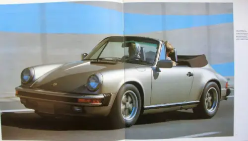 Porsche 911 Carrera Modellprogramm 1985 Automobilprospekt (10667)