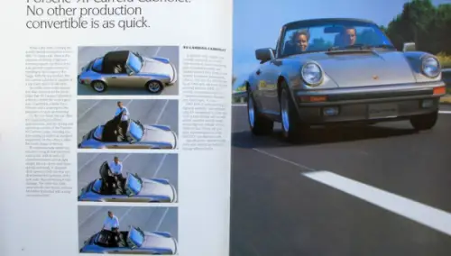 Porsche Modellprogramm 1985 Automobilprospekt (10668)