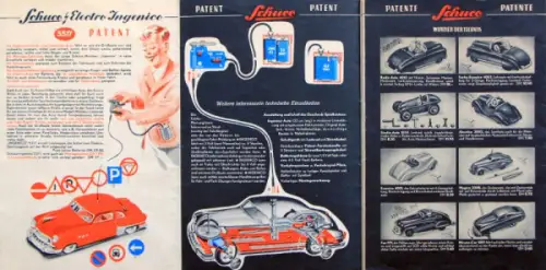 Schuco Patent-Schau Modellprogramm 1955 Spielzeug-Prospekt (10669)