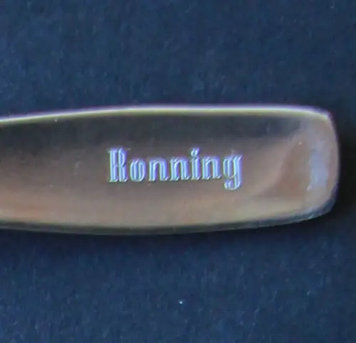 Ronning Kaffee Kantinenlöffel 1955 Chromargan (10701)
