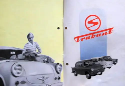 Trabant Modellprogramm 1958 "Informationen" Automobilprospekt (10676)