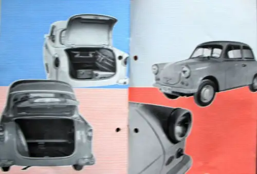 Trabant Modellprogramm 1958 "Informationen" Automobilprospekt (10676)