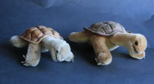 Steiff Schildkröten Mutter und Kind 1958 Plüsch (10721)
