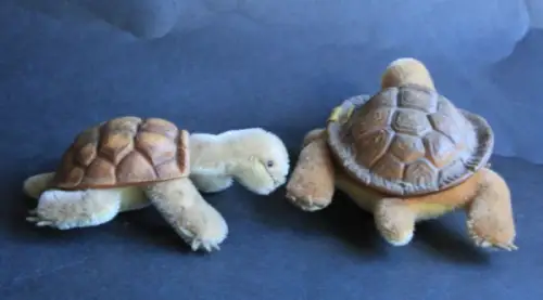 Steiff Schildkröten Mutter und Kind 1958 Plüsch (10721)