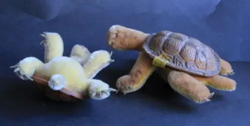 Steiff Schildkröten Mutter und Kind 1958 Plüsch (10721)
