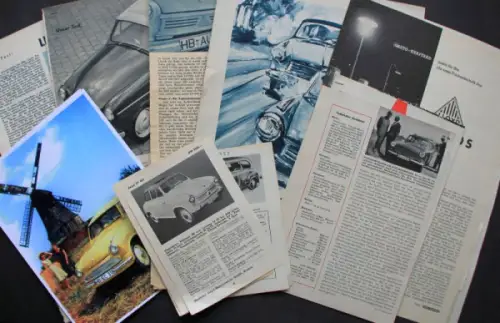 Lloyd Modellprogramm 1958 Testberichte Foto-Konvolut (10735)