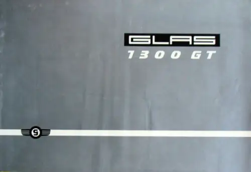 Glas 1300 GT Modellprogramm 1965 Automobilprospekt (10747)