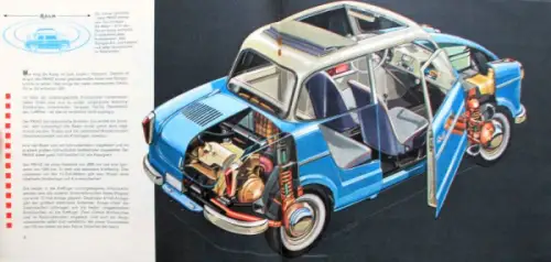 NSU Prinz 3 Modellprogramm 1960 "Aus gutem Hause" Automobilprospekt (10750)