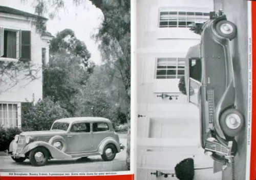 Auburn  654 - 852 Modellprogramm 1936 Automobilprospekt (10752)