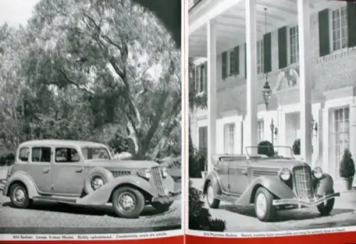 Auburn  654 - 852 Modellprogramm 1936 Automobilprospekt (10752)