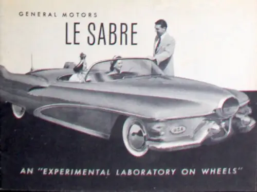 Buick Le Sabre Conceptcar Modellprogramm 1951 Automobilprospekt (10753)