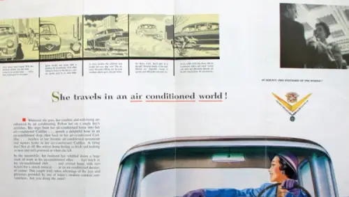 Cadillac Modellprogramm Air Condition 1954 Automobilprospekt (10757)
