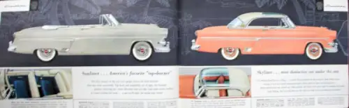 Ford Modellprogramm 1954 Automobilprospekt (10760)