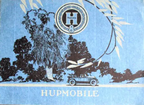 Hupmobile 8 Reihe E Modellprogramm 1928 Automobilprospekt (10761)
