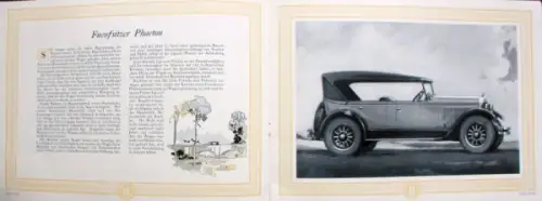 Hupmobile 8 Reihe E Modellprogramm 1928 Automobilprospekt (10761)