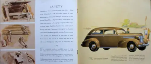 Oldsmobile Six Modellprogramm 1936 Automobilprospekt (10764)