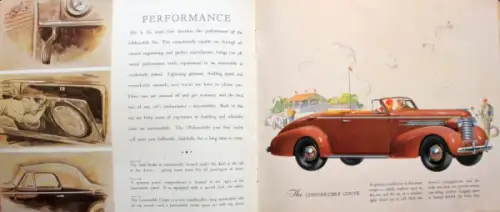 Oldsmobile Six Modellprogramm 1936 Automobilprospekt (10764)