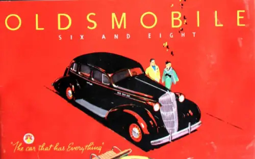 Oldsmobile Six and Eight Modellprogramm 1935 Automobilprospekt (10765)