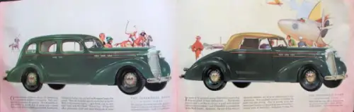 Oldsmobile Six and Eight Modellprogramm 1935 Automobilprospekt (10765)