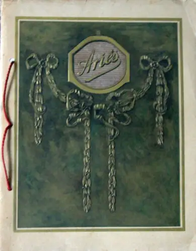 Aries Voitures de Ville Modellprogramm 1910 Automobilprospekt (10768)