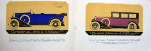 La Buire Modellprogramm 1926 Automobilprospekt (10770)