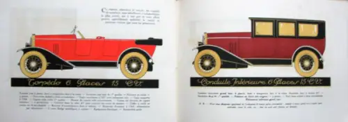 La Buire Modellprogramm 1926 Automobilprospekt (10770)