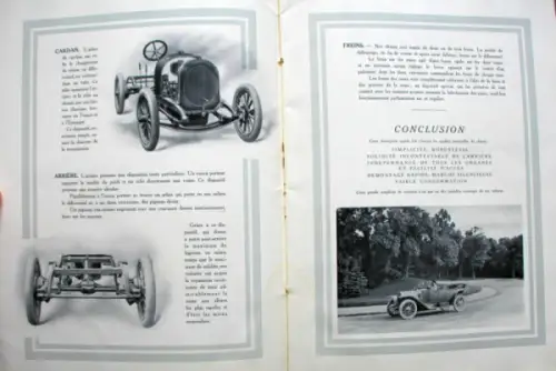 Chenard & Walcker Automobiles Modellprogramm 1914 Automobilprospekt (10771)