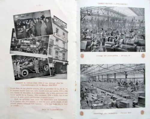 Mathis Modellprogramm 1926 Automobilprospekt (10772)