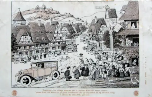 Mathis Modellprogramm 1926 Automobilprospekt (10772)