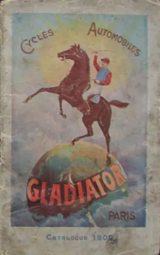 Gladiator Automobiles Cycles Modellprogramm 1900 Automobilprospekt (10773)