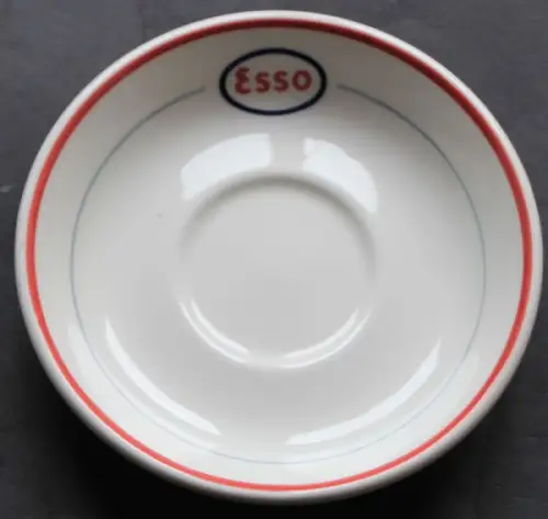 Esso Duraline Untertasse 1960 Porzellan (10779)