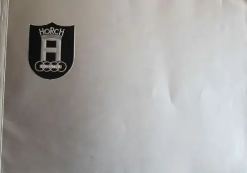 Horch 5 Liter V-8 Zylinder Modellprogramm 1937 Reuters-Motive Automobilprospekt (7229)