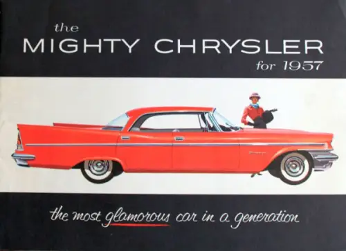 Chrysler Modellprogramm 1957 "The mighty Chrysler" Automobilprospekt (10797)