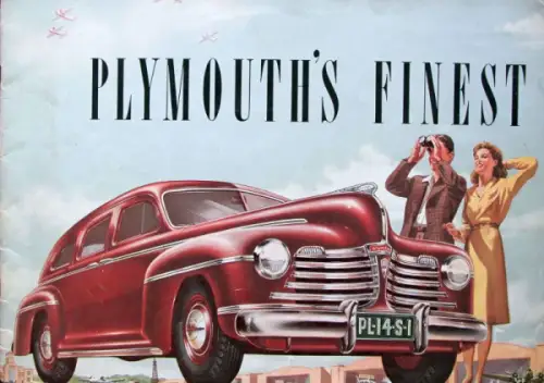 Plymouth Modellprogramm 1941 Automobilprospekt (10806)