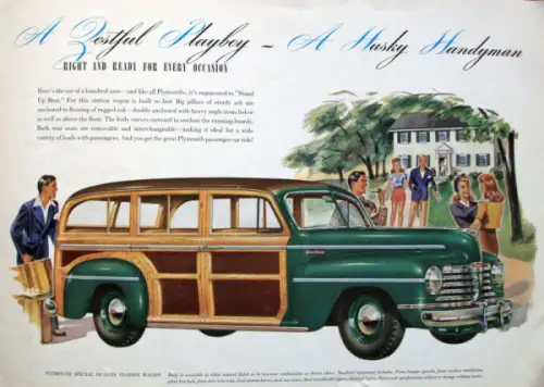 Plymouth Modellprogramm 1941 Automobilprospekt (10806)
