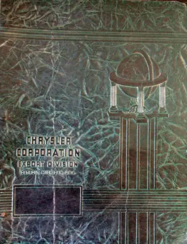 Chrysler Export Division Modellprogramm Händlermappe 1935 (10814)