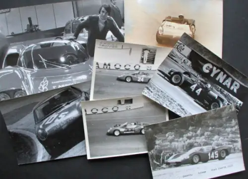 Abarth Rennwagen Konvolut 1965 sechs Werksfotos (10830)