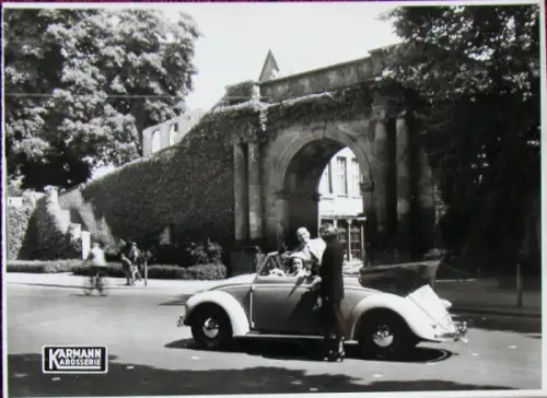Volkswagen Käfer Karmann Cabriolet 1949 Werksfoto (10838)