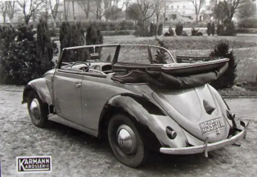 Volkswagen Käfer Karmann Cabriolet 1949 Werksfotos (10839)