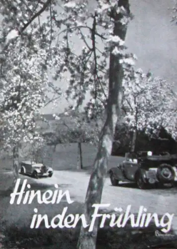 Viscobil Autoöl 1938 "Hinein in den Frühling" Tankstellenprospekt (10861)