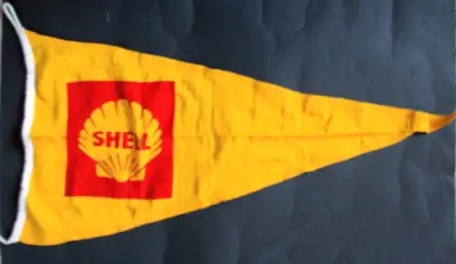Shell Fahne 1953 aus Stoff mit Logo (10868)