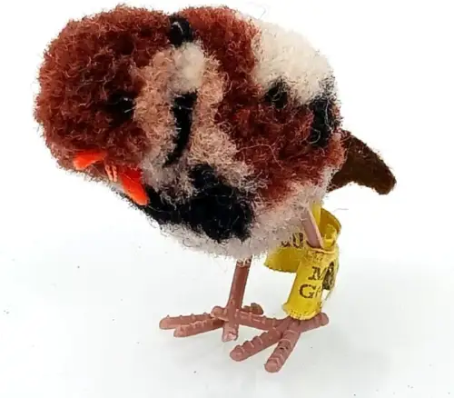 Steiff Spatz 1960 Wolle mit Werbefahne (10886)