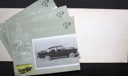 Simca Presidence V8 Modellprogramm 1964 Automobilprospekt-Mappe (10912)